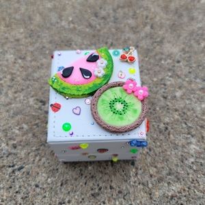 Kawaii Fruit Summer Jewelry Ring Box NWT
